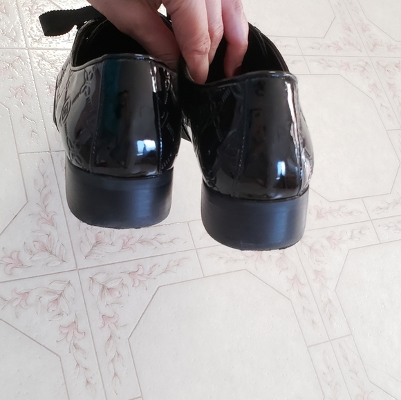 Aldo Oxford shoes Womens 8.5 Black Patent Flex Comfort Tech Shoes - Picture 5 of 14